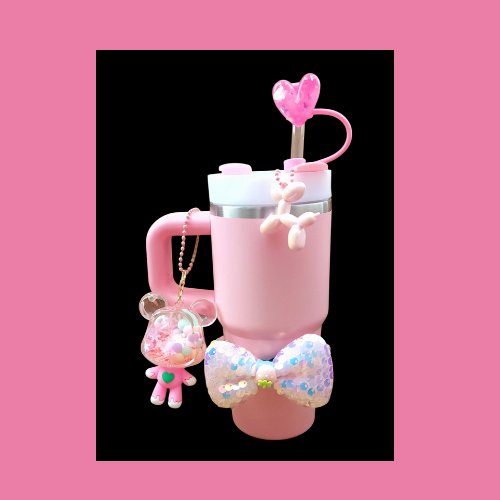 mini pink acc b Mini Tumbler 400ml- Pink with accessory kit