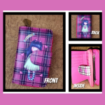 Zipper Vibrant printed wallet-Pink Style B