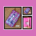 Zipper Vibrant printed wallet-Pink