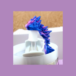 890ml Stainless steel Tumbler -Purple  with 3D printed purple/blue/pink Dragon topper - Image 2