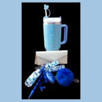 Blue Rhinestone Tumbler combo