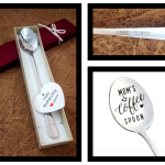 Stainless Steel Teaspoon Engraved for mother-Design A