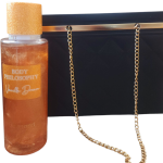 Shimmer body spray and handbag shape giftbag-Black