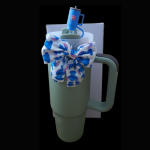 Stitch Bow and Tumbler combo-Pastel Green A