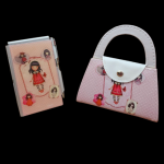 Glossy notebook and Matching Nail grooming kit