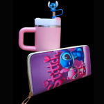 Stitch Combo 400ml Mini Tumbler and Wallet