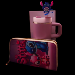 Stitch Combo 400ml Mini Tumbler and Wallet