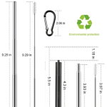 Retractable Stainless Steel Straw - Image 2