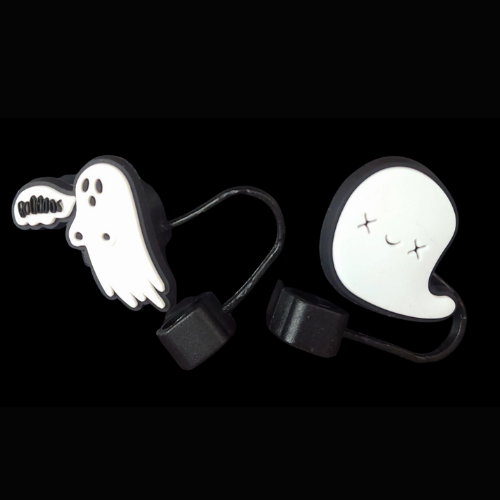Straw topper-Cartoon Ghost