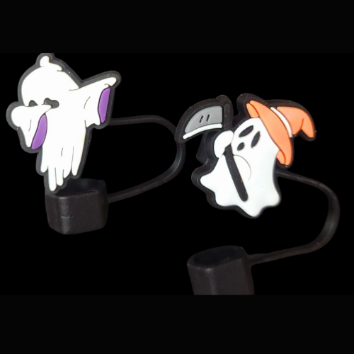Straw topper-Cartoon Ghost