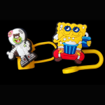 Straw topper-Cartoon SpongeBob C-2 piece