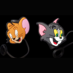 Straw topper-Cartoon Tom & Jerry-2 piece