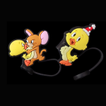 Straw topper-Cartoon Jerry & Tweety
