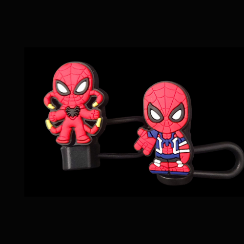 Straw topper-Superhero Spiderman-2 piece