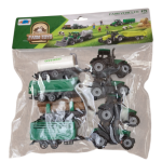 Four Toy tractor set