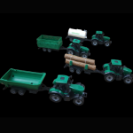Four Toy tractor set - Image 7