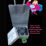 Watch and mini measuring tape combo for Dad