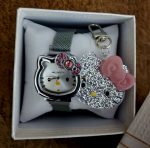 Hello Kitty watch combo-Silver