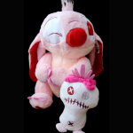Big Stitch Fluffy plush toy with Loose Mini Toy-Pink - Image 2