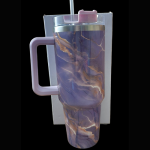 1200ml Glossy Marble Printed Tumbler