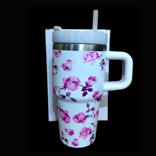 pink rose mini Mini Tumbler 600ml