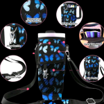 Adjustable Velcro Tumbler Carrier Bag-Printed Butterfly(Perfect for tumbler with or without handles) - Image 3