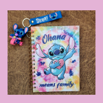 Stitch Notebook with cute Keychain combo