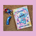 Stitch Notebook with cute Keychain combo