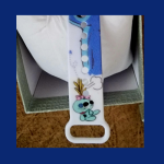 Stitch Digital watch with cute Keychain combo-White - Image 6