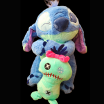 Big Stitch Fluffy plush toy with Loose Mini Toy-Blue - Image 3