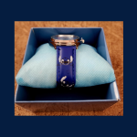 PU leather Stitch watch-Blue B - Image 3