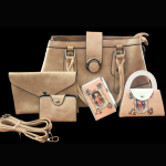 Synthetic Leather Bag and Accessory Combo