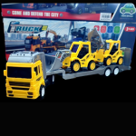 Toy Truck with Construction Vehicles