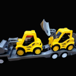 Toy Truck with Construction Vehicles - Image 3