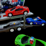 Toy Truck with Cars - Image 2