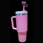 1200ml Printed Tumbler-Baby Pink(Includes Random Free Straw Topper)