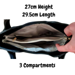 Big Stylish Bag with with Rhinestone keychain-Black - Image 2