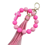 Beaded Keychain Combo-Neon Pink - Image 3