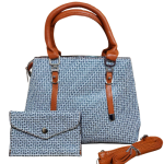 Beautiful Unique Bag Combo with Free Rhinestone Keychain-White & Black - Image 3
