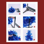 Foldable Pop-Up Christmas Tree with free Star Topper-Green 1.5M - Image 7