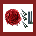 Foldable Pop-Up Christmas Tree with free Star Topper-Red 1.2M - Image 5