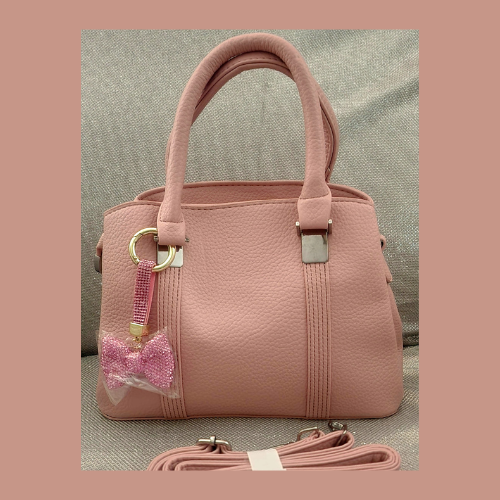 bag with rs bow pink Handbag