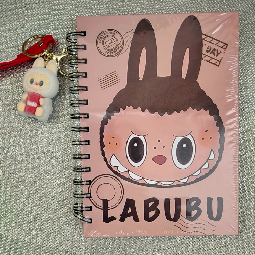 labubu notebook notebook and keychain