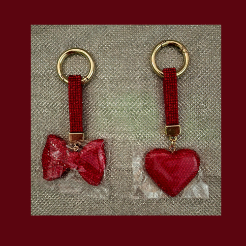 rhinestone red Rhinestone Keychain