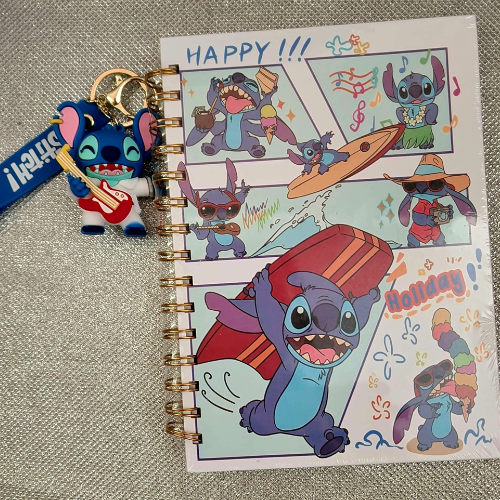 stitch notebook notebook and keychain